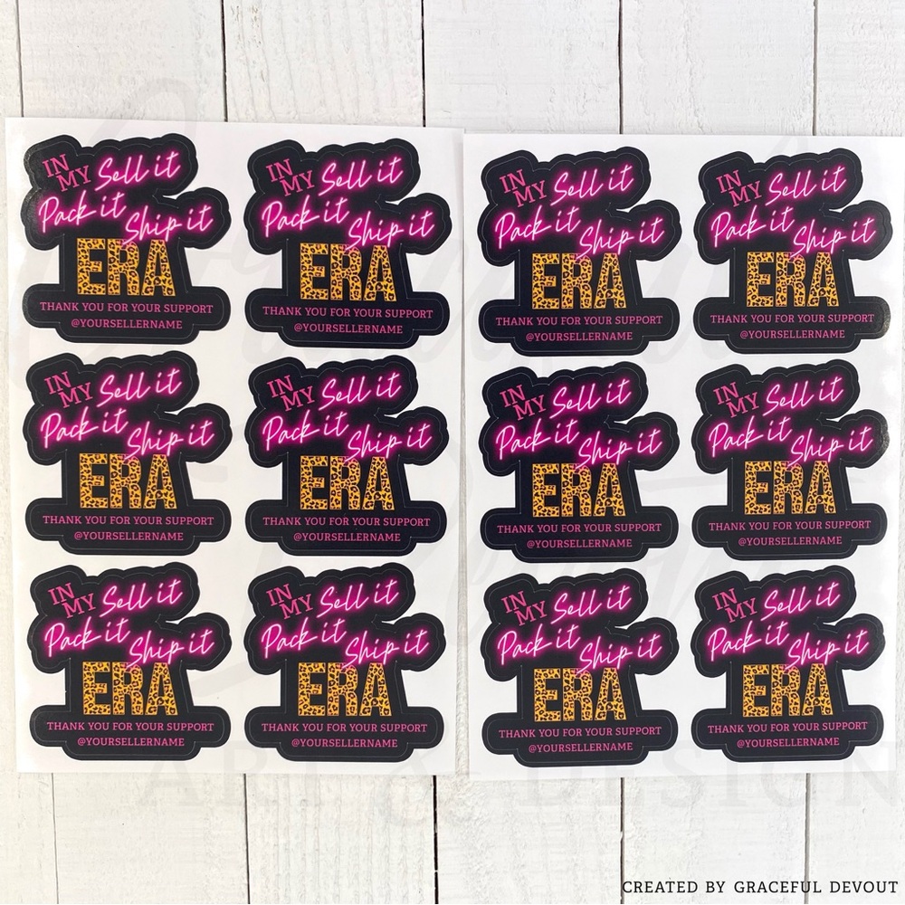 In My Sell It Pack It Ship It ERA - 2" (inches) (48ct.) Stickers - Picture 4 of 7